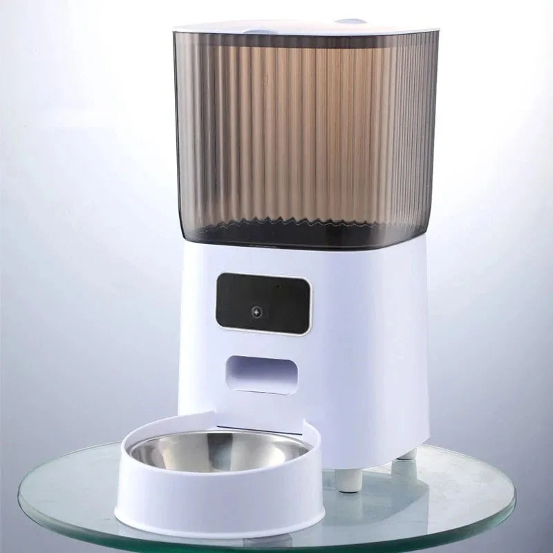 PetPal Smart WiFi Pet Feeder with stainless steel bowls