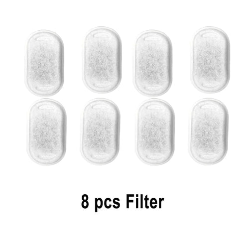 Snapflow water fountain replacement filters, 8 pack contents