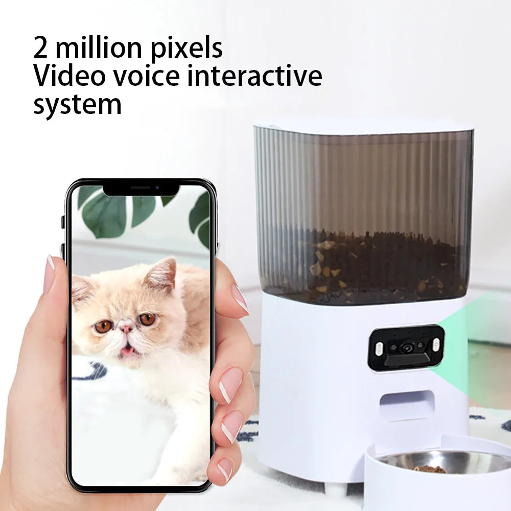 PetPal Smart WiFi Pet Feeder, automatic dual bowl feeder for cats and dogs