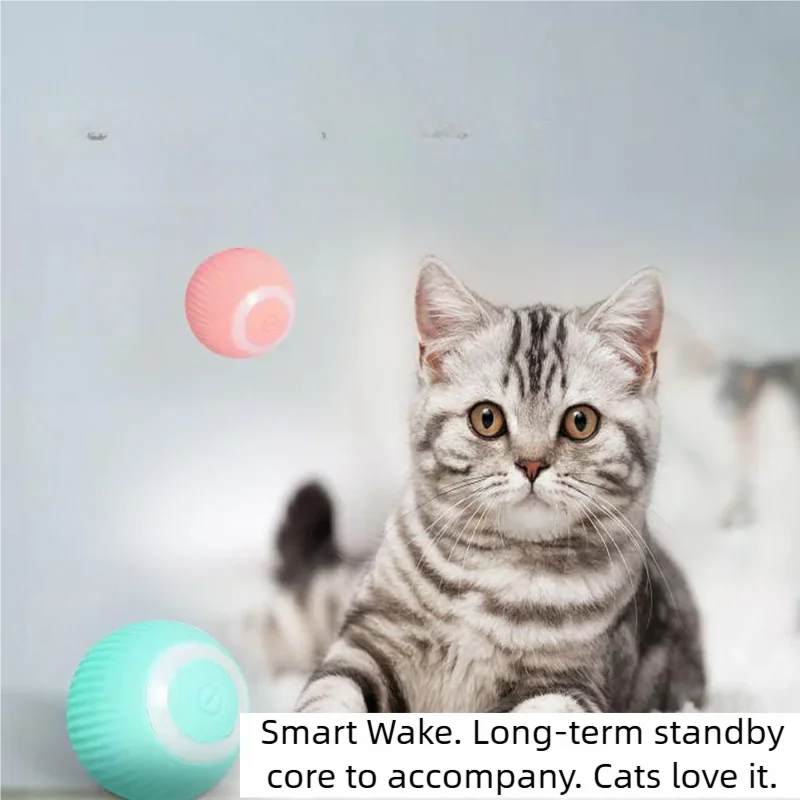Snapflow Rolling Play Ball, automatic cat toy with LED light