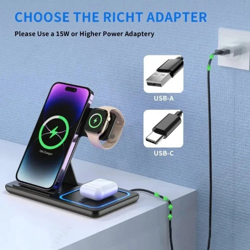 ChargeHub Foldable Wireless Power Stand